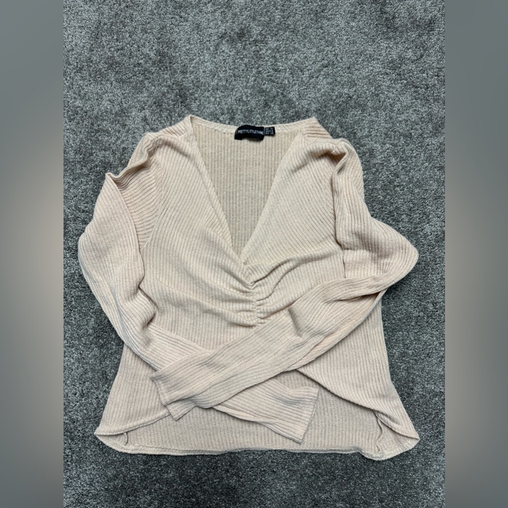 Pretty Little Thing Women’s Cream Top (6)